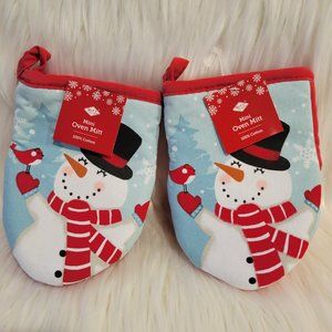 Ritz Set of 2 Snowman Mini Oven Mitts